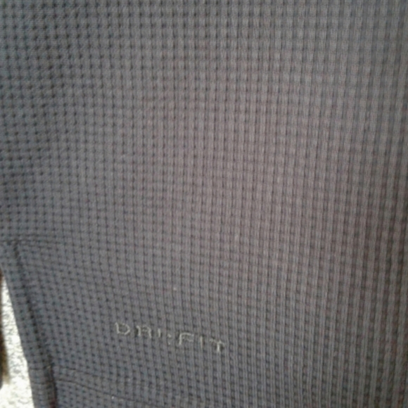 Nike ACG Dri Fit button down up Shirt Mens M Black Short Sleeve outdoor medium - Picture 6 of 7